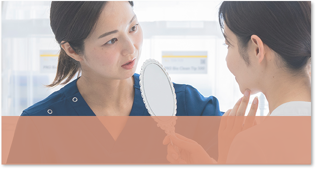 施術ナースの技術へのこだわり徹底的な技術研修。厳しいテストを通って初めてデビュー